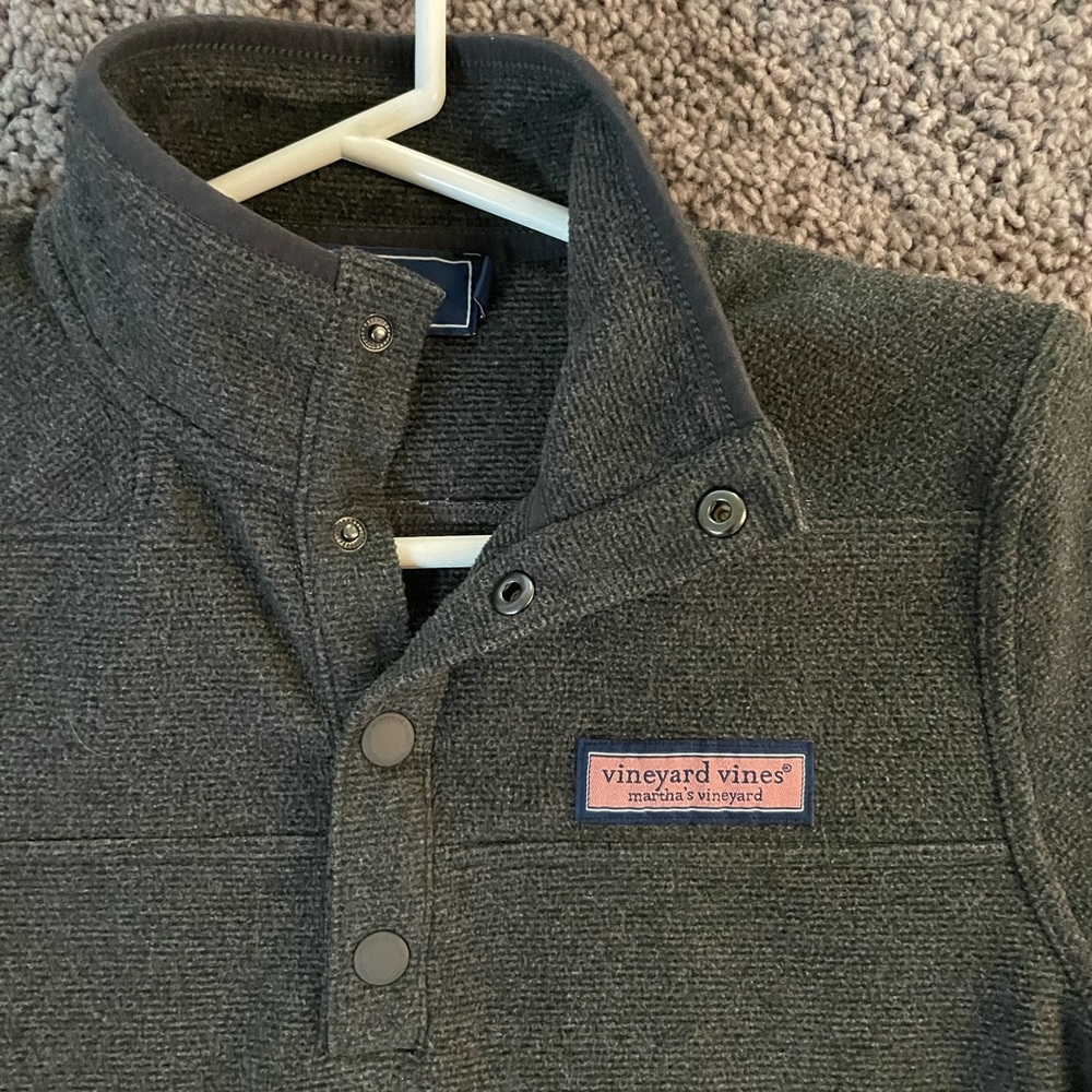 Boys Grey Fleece Shep Shirt